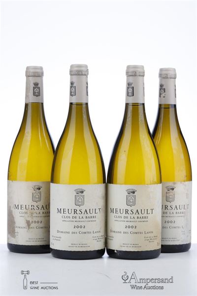 MEURSAULT CLOS DE LA BARRE 2002 - Comtes Lafon - 4 Bottles