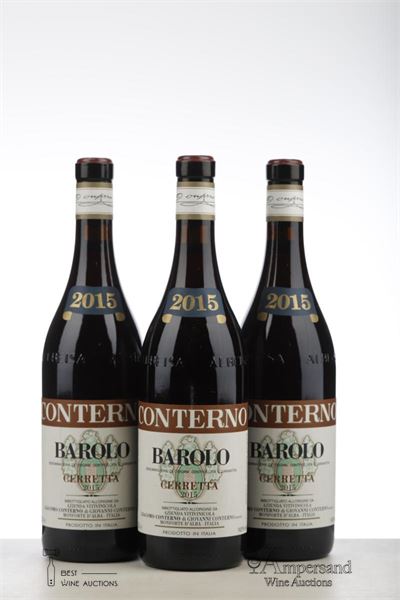 BAROLO CERRETTA 2015 - Giacomo Conterno - 3 Bottles