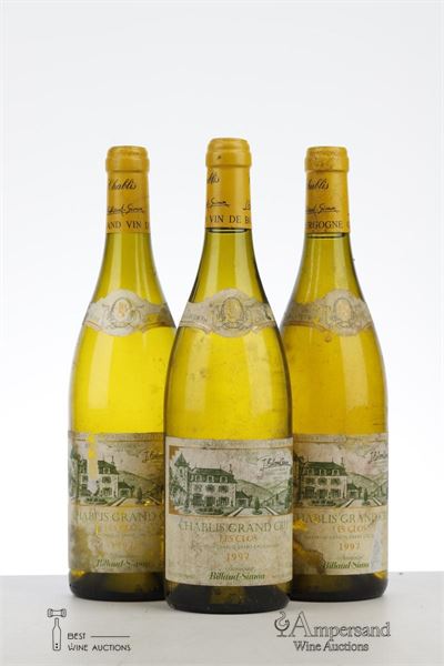 CHABLIS LES CLOS 1997 - Billaud Simon - 3 Bottles