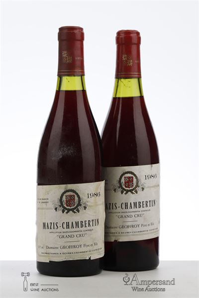 MAZIS CHAMBERTIN 1986 - Geoffroy - 2 Bottles