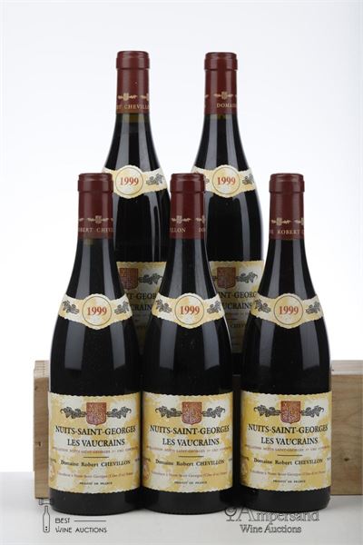 NUITS ST GEORGES LES VAUCRAINS 1999 - Robert Chevillon - 5 Bottles