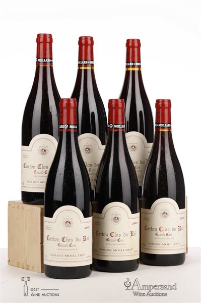 CORTON CLOS DU ROI 2001 - Moillard - 6 Bottles - Owc 6