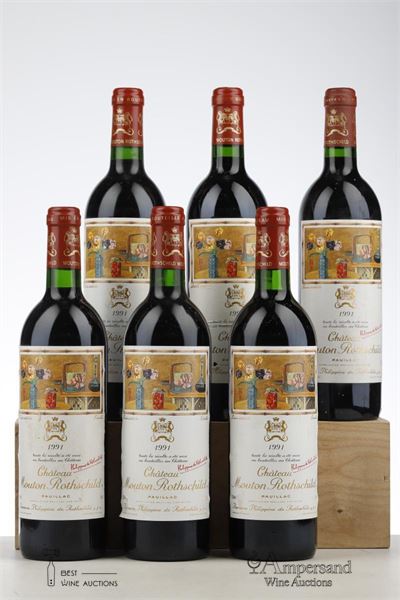 MOUTON ROTHSCHILD 1991 - Mc - 6 Bottles