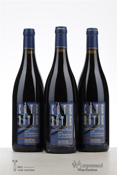 COTE ROTIE LES GRANDES PLACES 2004 - Jean Michel Gerin - 3 Bottles