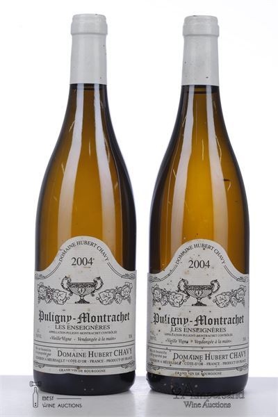 PULIGNY MONTRACHET LES ENSEIGNERES 2004 - Hubert Chavy - 2 Bottles