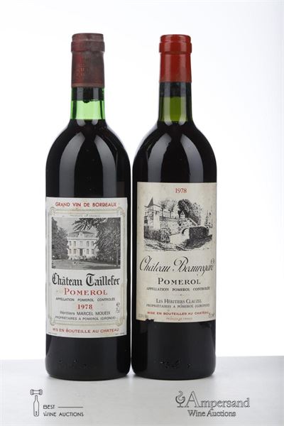 LOT POMEROL 1978 - Beauregard + Taillefer - 2 Bottles