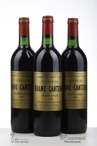 BRANE CANTENAC 1986 - Mc - 3 Bottles