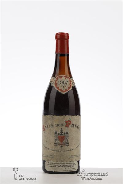 CHATEAUNEUF DU PAPE CLOS DES PAPES 1967 - Paul Avril - Mb - 1 Bottle