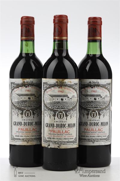 GRAND DUROC MILON 1982 - Mc - 3 Bottles