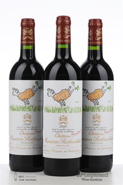 MOUTON ROTHSCHILD 1999 - Mc - 3 Bottles