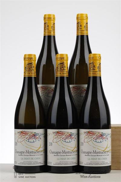 CHASSAGNE MONTRACHET BLANC LA DENT DE CHIEN 2018 - Chateau de la Maltroye - 5 Bottles