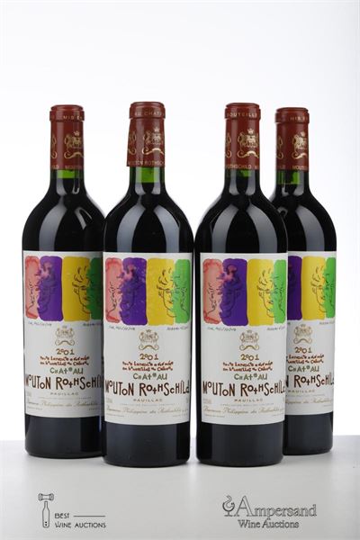 MOUTON ROTHSCHILD 2001 - Mc - 4 Bottles