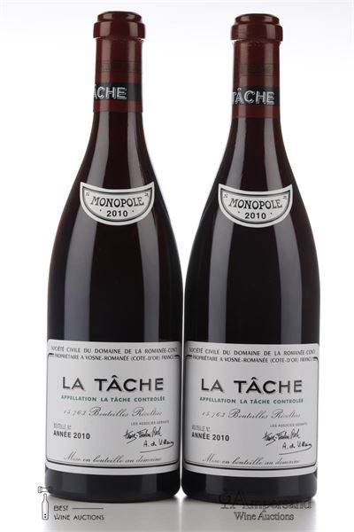 LA TACHE Domaine de la Romanee Conti 2010 - 2 Bottles