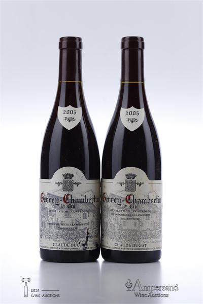 GEVREY CHAMBERTIN 1 ER CRU 2005 - Claude Dugat - 2 Bottles