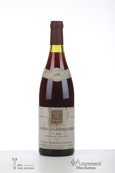 SAVIGNY LES BEAUNE LES SERPENTIERES 1986 - Philippe Dubreuil Cordier - 1 Bottle