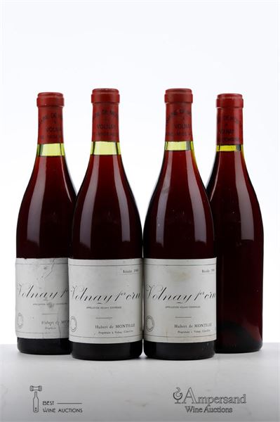 VOLNAY 1ER CRU 1980 - Hubert de Montille - 4 Bottles
