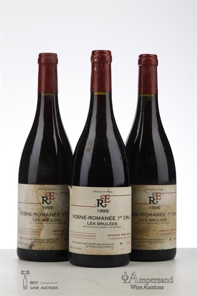 VOSNE ROMANEE LES BRULEES 1996 - Rene Engel - 3 Bottles