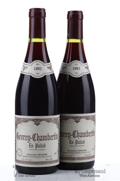 GEVREY CHAMBERTIN EN PALLUD 1993 - Domaine Maume - 2 Bottles