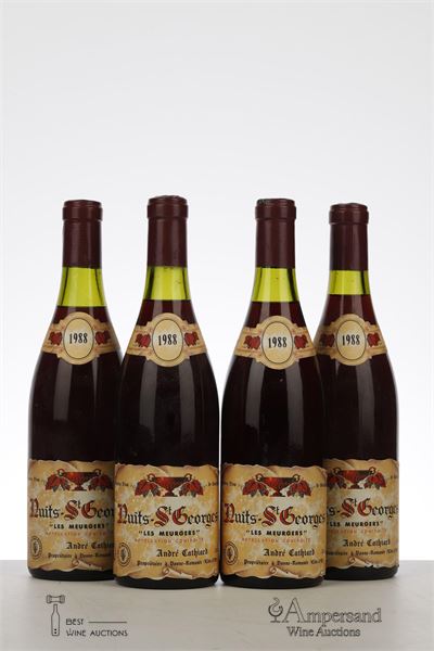 NUITS ST GEORGES LES MEURGERS 1988 - Andre Cathiard - 4 Bottles