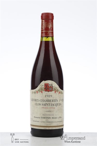 GEVREY CHAMBERTIN CLOS ST JACQUES 1989 - Michel Esmonin - 1 Bottle