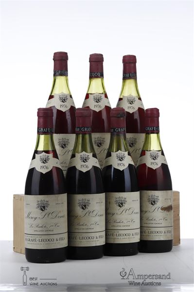MOREY ST DENIS LES RUCHOTS 1976 - Grafe Lecocq - 7 Bottles