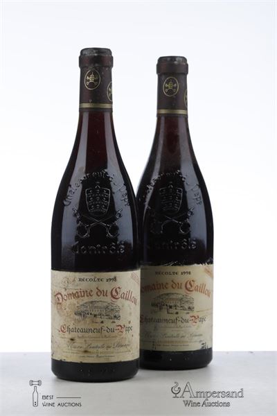 CHATEAUNEUF DU PAPE 1998 - Domaine du Caillou - 2 Bottles