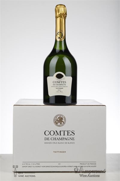 TAITTINGER COMTES DE CHAMPAGNE BLANC DE BLANCS 2011 - Taittinger - 6 Bottles - Oc 6