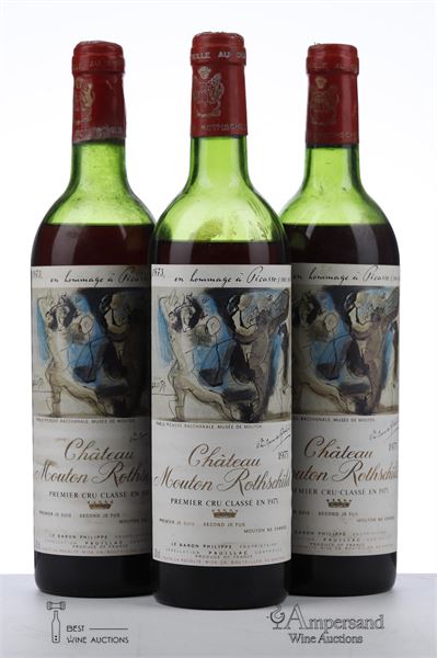 MOUTON ROTHSCHILD 1973 - 3 Bottles