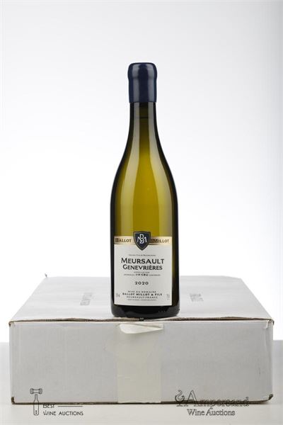 MEURSAULT GENEVRIERES 2020 - Ballot Millot - 5 Bottles - Oc 6