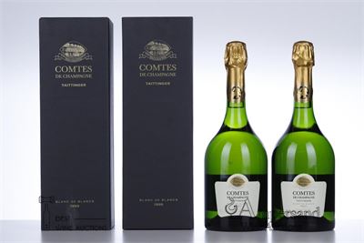 TAITTINGER COMTES DE CHAMPAGNE 1999 - Taittinger - 2 Bottles - Oc 1