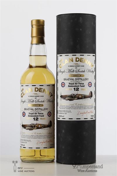 CLAN DENNY 12 Y Braeval Distillery Royal Air Force Benevolent fund - Alc 46,8% 1 Bottle