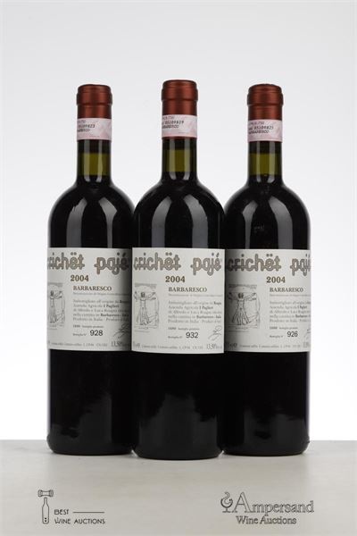 BARBARESCO CRICHET PAJE 2004 - Roagna - 3 Bottles - Owc 3