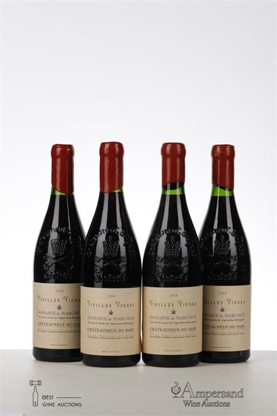 CHATEAUNEUF DU PAPE VIEILLES VIGNES 2000 - Domaine Marcoux - 4 Bottles