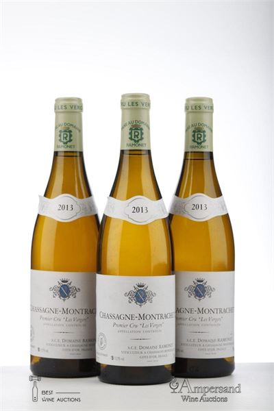 CHASSAGNE MONTRACHET BLANC LES VERGERS 2013 - Ramonet - 3 Bottles