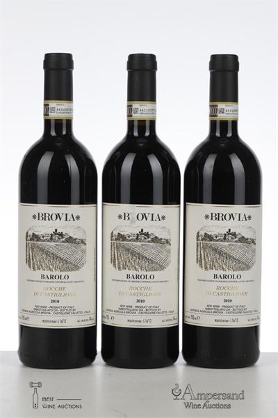 BAROLO ROCCHE DI CASTIGLIONE 2010 - Brovia - 3 Bottles
