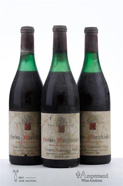 CORTON MARECHAUDES 1966 - Veuve Aubert Aine - 3 Bottles