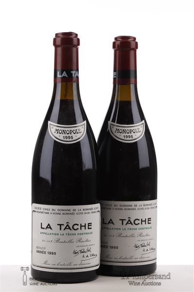 LA TACHE 1995 - Domaine de la Romanee Conti - 2 Bottles