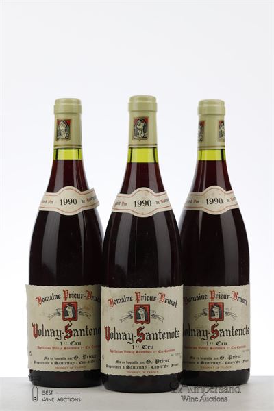 VOLNAY SANTENOTS 1990 - Prieur Brunet - 3 Bottles