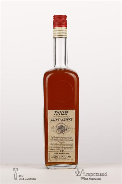 RHUM DES PLANTATIONS ST JAMES NV - Import by Levallois Perret, presumed 60ies - 1 x 1,00Ltr