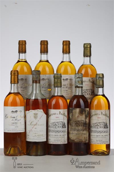 LOT BORDEAUX SWEET MIXED - Mc - 9 Bottles