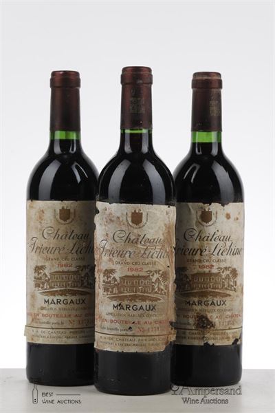 PRIEURE LICHINE 1982 - Mc - 3 Bottles