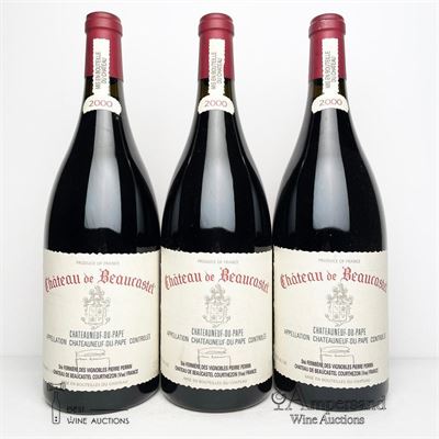 CHATEAUNEUF DU PAPE 2000 - Chateau de Beaucastel - 3 Magnums