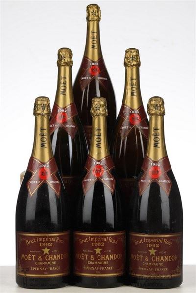 MOET ET CHANDON BRUT IMPERIAL ROSE 1982 - Moet et Chandon - 6 Magnums