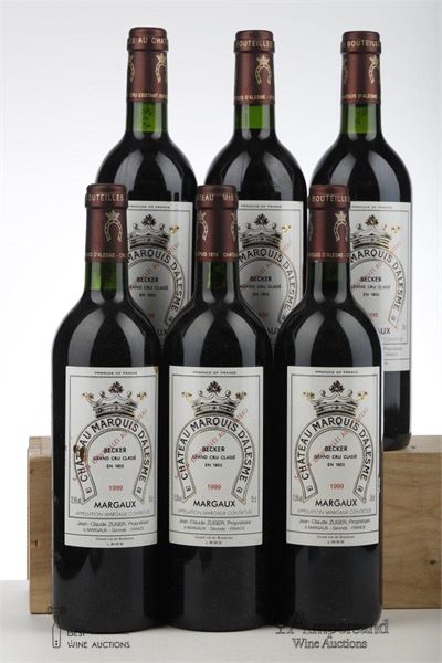 MARQUIS D'ALESME BECKER 1999 - Mc - 6 Bottles