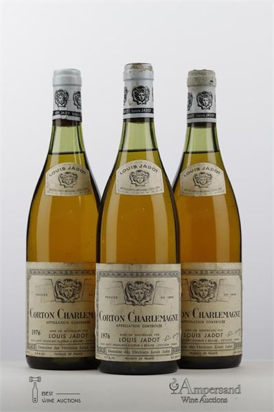 CORTON CHARLEMAGNE 1976 - Louis Jadot - 3 Bottles