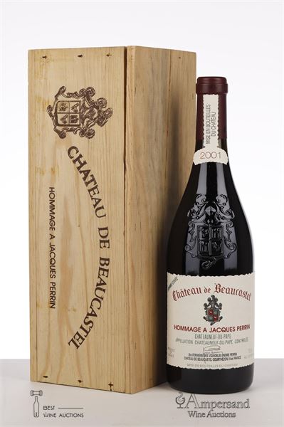 CHATEAUNEUF DU PAPE BEAUCASTEL HOMMAGE A JACQUES PERRIN 2001 - Beaucastel - 1 Bottle - Owc 1