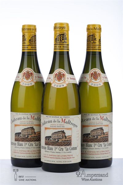 SANTENAY BLANC LA COMME 2009 - Chateau de la Maltroye - 3 Bottles