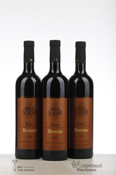 BAROLO MONVIGLIERO 2019 - Paolo Scavino - 3 Bottles