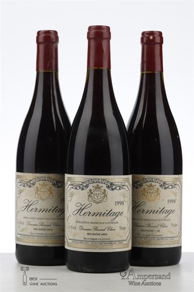 HERMITAGE ROUGE 1998 - Bernard Chave - 3 Bottles