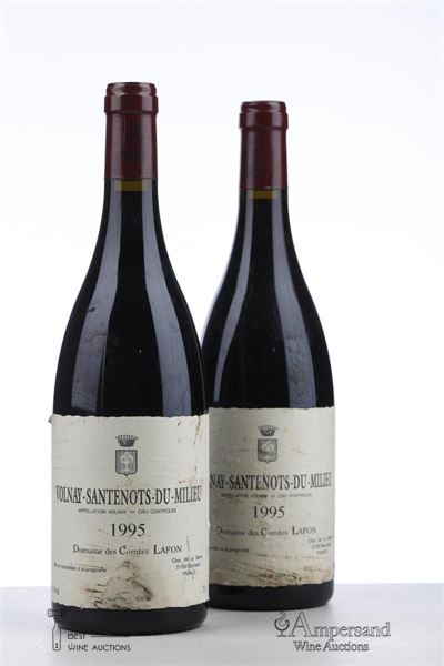 VOLNAY SANTENOTS DU MILIEU 1995 - Comtes Lafon - 2 Bottles